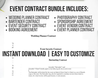 8 Piece Event Planning Contract Template