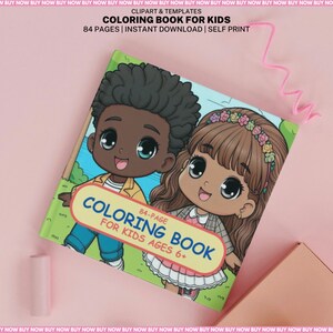 Coloring Book for Kids | 84 Pages | Instant Download | Ready To Print