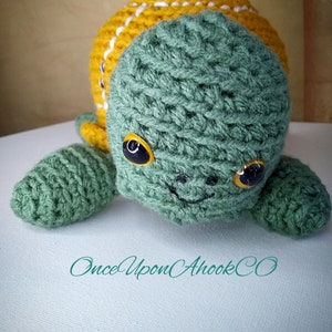 Crocheted turtle, cute turtle, turtle plushie, turtle stuffed animal