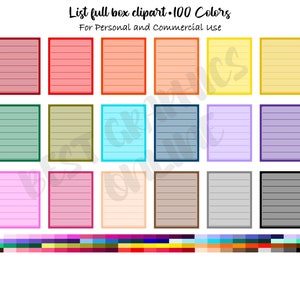 100 pegatinas para planificador de lista completa, imágenes prediseñadas de lista de verificación de colores del arcoíris, pegatinas para planificador de lista de recados, juego de pegatinas para planificador de lista completa