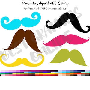 600 Conjunto de clipart de bigode, clipart de bigode, clipart de bigode, clipart de bigode de homenzinho, clipart de pêlos faciais, clipart de bigode de cavalheiro