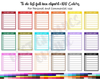 To Do List Clipart Etsy To Do List Clipart Etsy