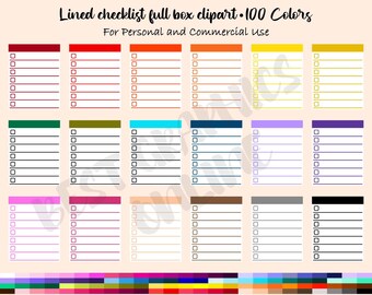 To Do List Clipart Etsy