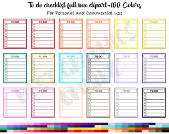 To Do List Clipart Etsy To Do List Clipart Etsy