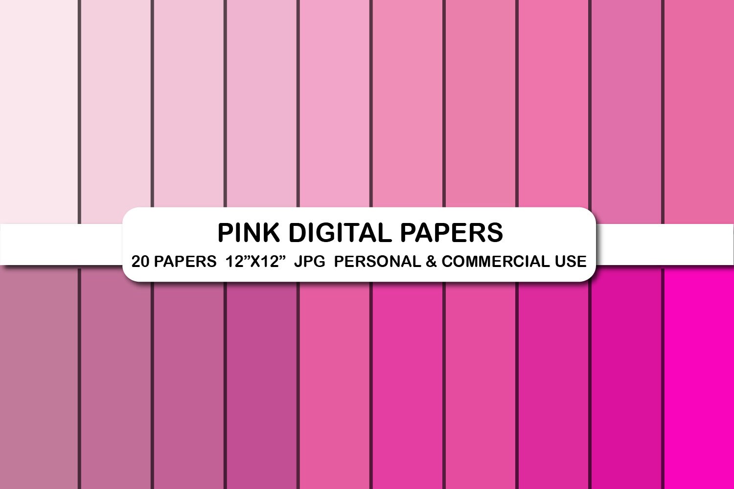 Pink Digital Paper Pack, Scrapbooking Patterns (digital Download) - Etsy