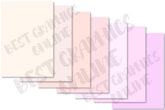 Pastel Colors Digital Background Papers, Light Pastel Colors