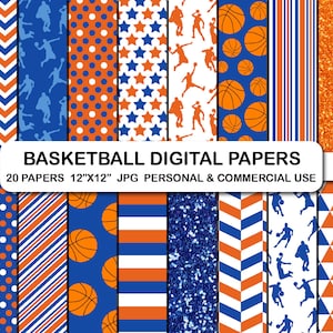 Basketbal achtergrondpapier, basketbal sport digitale achtergronden, sport basketbal papier patroon clipart, sport plakboekpapier