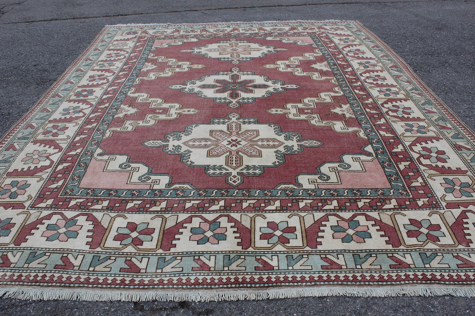 12x10 Oversize Turkish Rug Vintage Handmade Oushak Area Rug Etsy