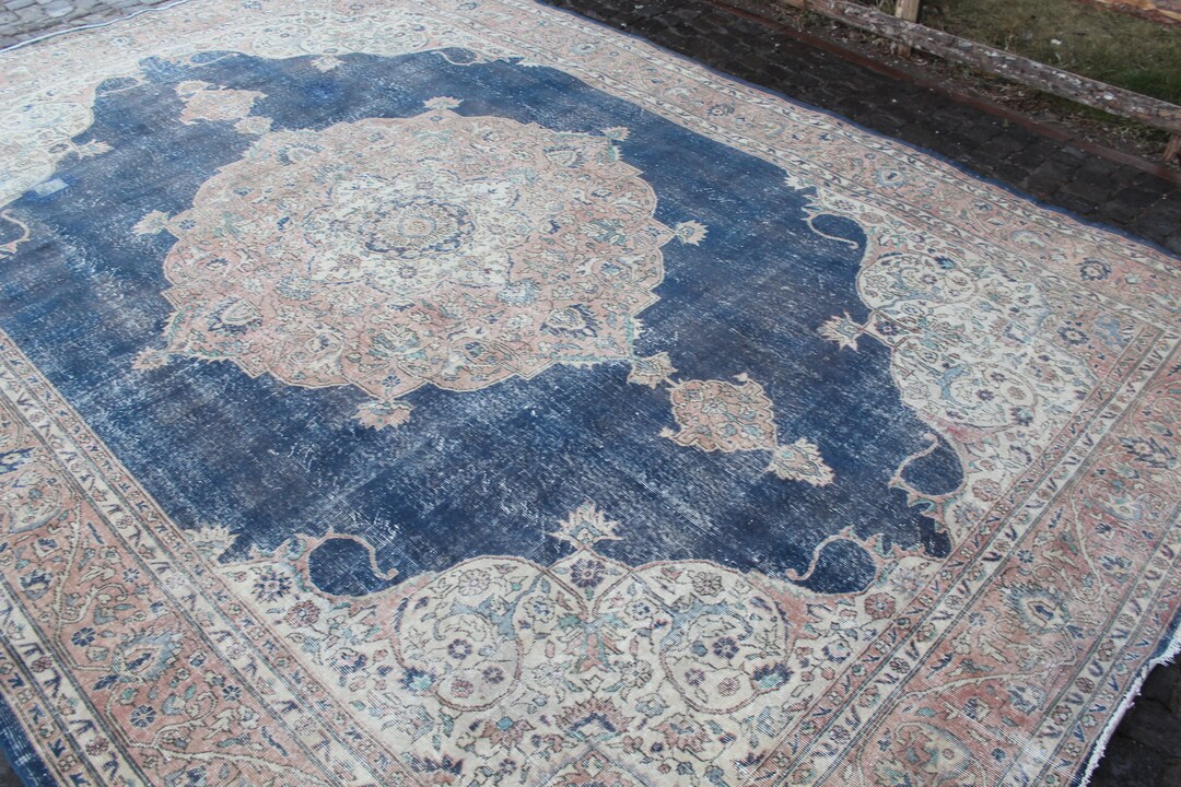 Extra Large Rug, Turkish Rug, Vintage Rug, Handmade Rug, Area Rug 11x16, Oushak Rug, Living Room