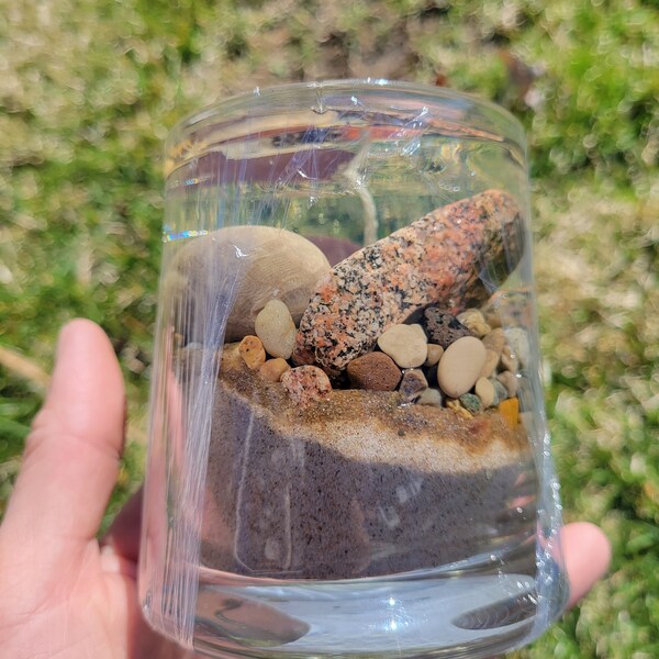 Lake Michigan Candle with clear Candle wax