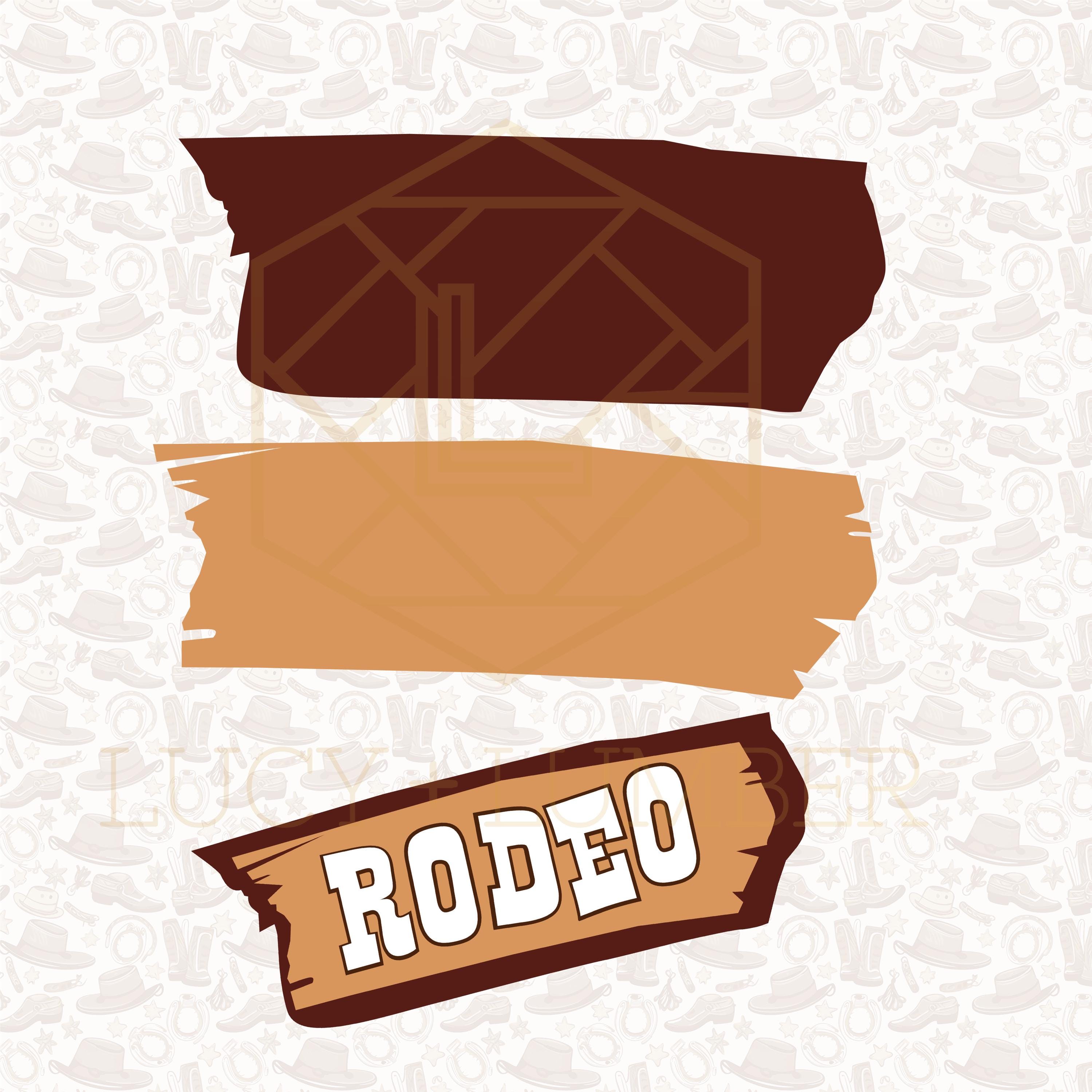 The Word Rodeo In Script Font Rodeo Party Font Package - Commercial License Quirky Western Themed ...