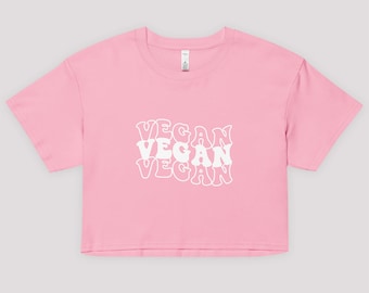 Top de cultivo vegano para mujer / Camiseta linda