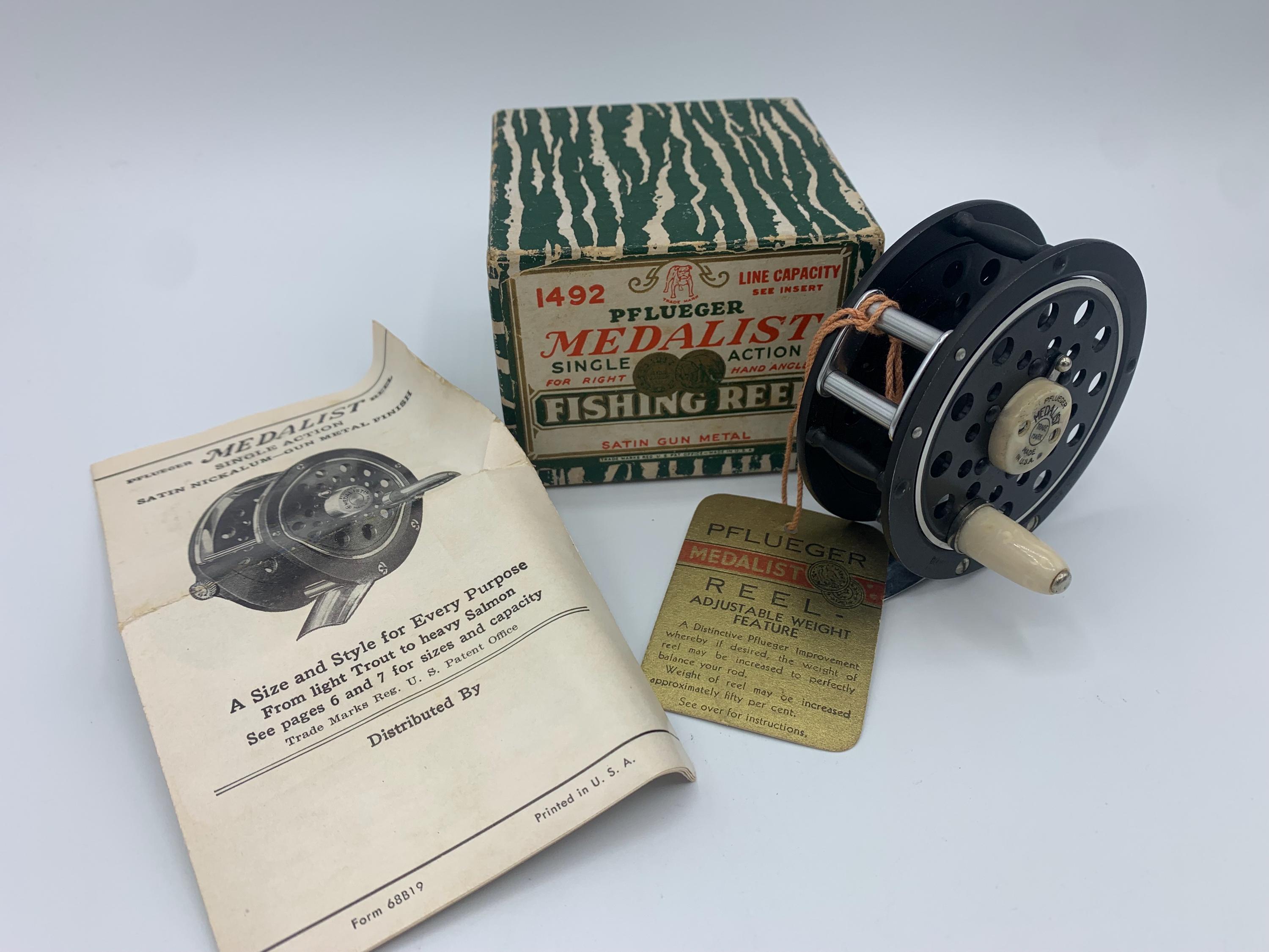 Pflueger Medalist 1492 Fly Fishing Reel. Birdcage Spool