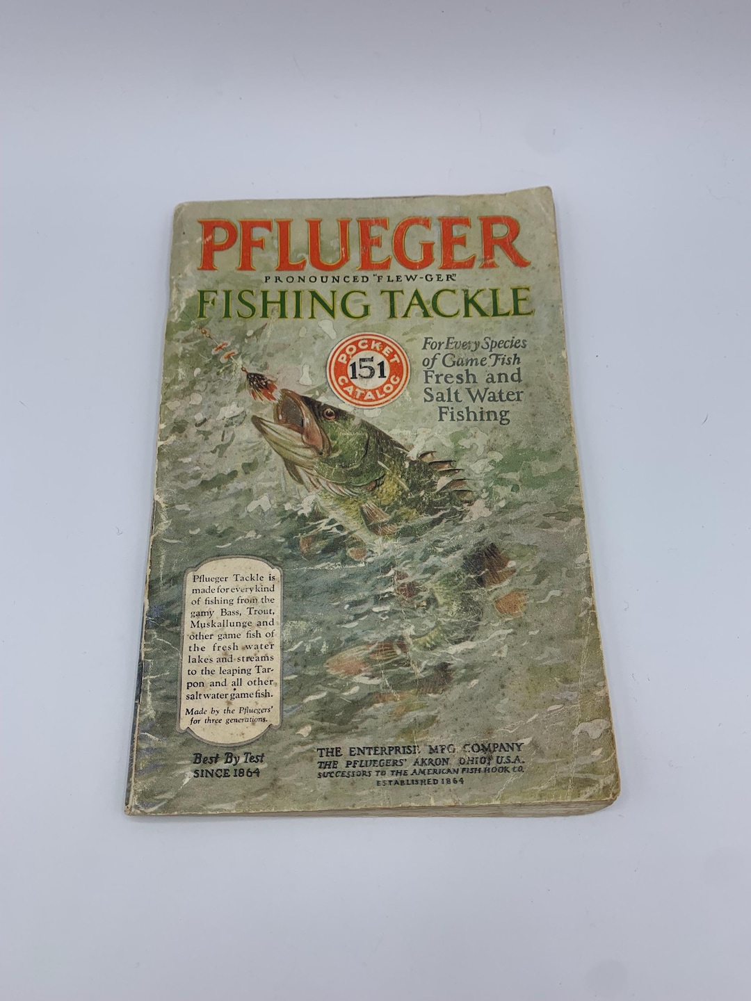 1931 Pflueger Fishing Tackle Pocket Catalog No. 151 Etsy