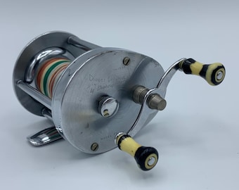 1950s fishing reels Complete Vintage Fly Outfit Vintage Longfellow Bait Casting Reel,