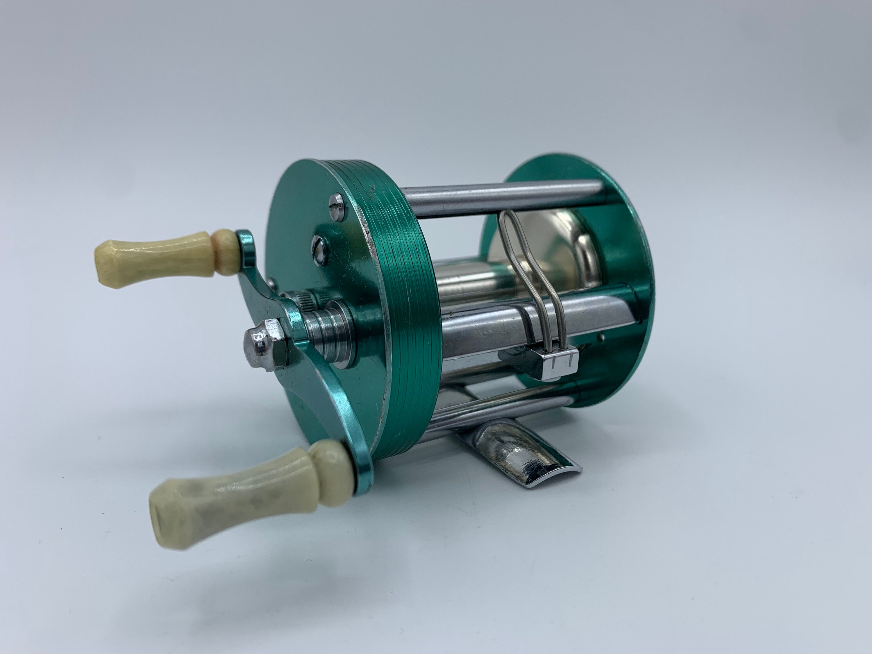 Moulinet Vintage Ocean City No. 999 – Vert, Fabriqué Aux USA – Pêche Eau Douce