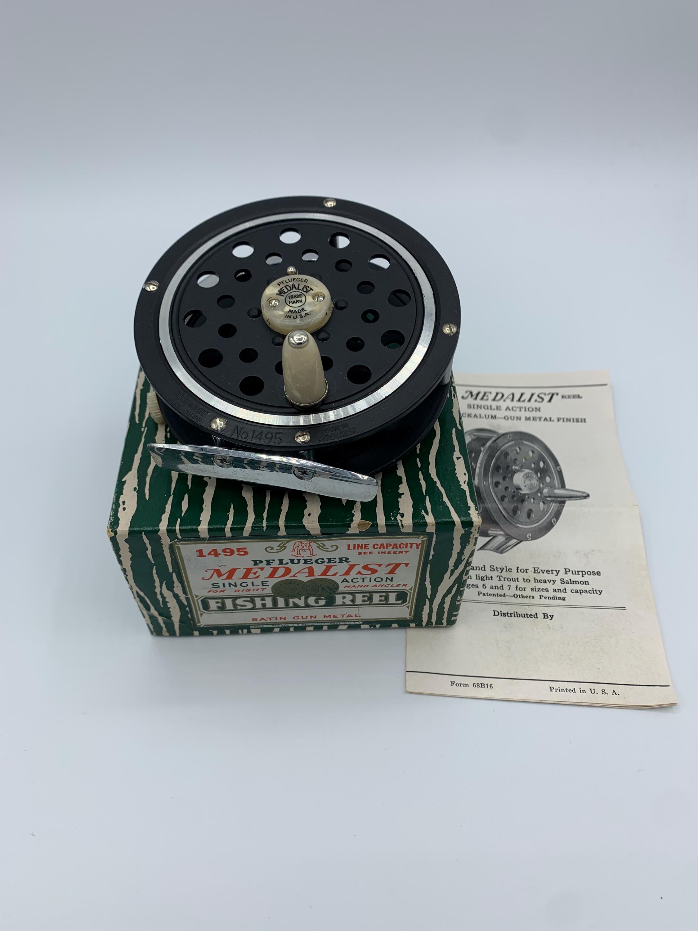 Vintage Pflueger Medalist 1495 Fly Fishing Reel W/box,manual - USA Made  1957 - Etsy