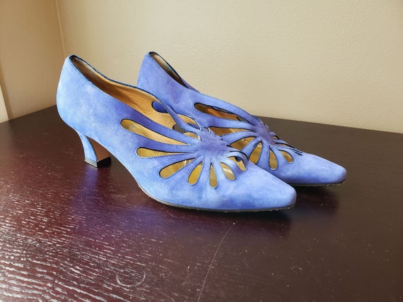 purple booties shoes