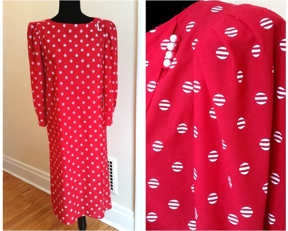 Vintage Polka Dot Dress Vintage Summer Dress Retro Polka Dot Etsy