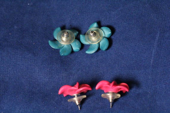 tropical earrings flower earrings hawaiian earrin… - image 5