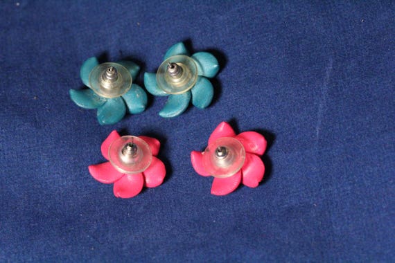 tropical earrings flower earrings hawaiian earrin… - image 2