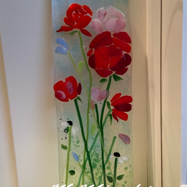 Pink and Red Roses Suncatcher