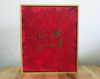 Fiona Apple Art: 'Go With Yourself' Embroidered Painting