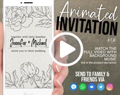 Minimalistic Wedding Video Invitation, Wedding E-vite, Wedding Video Invitation, Wedding Invitation,Minimalistic Wedding Invite, Wedding