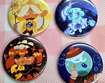 Cookie Run Buttons || Series One