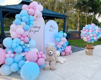 Balloon Kit, Gender Reveal balloons, Baby shower, Balloon garland, Gender Reveal, Balloon Kit, Blue balloons, Pink Balloons