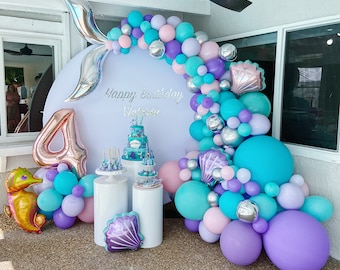 Balloon Kit, Mermaid balloons, Mermaid party, Baby shower, Balloon garland, Balloon Kit,  Birthday Balloons, Under the sea party