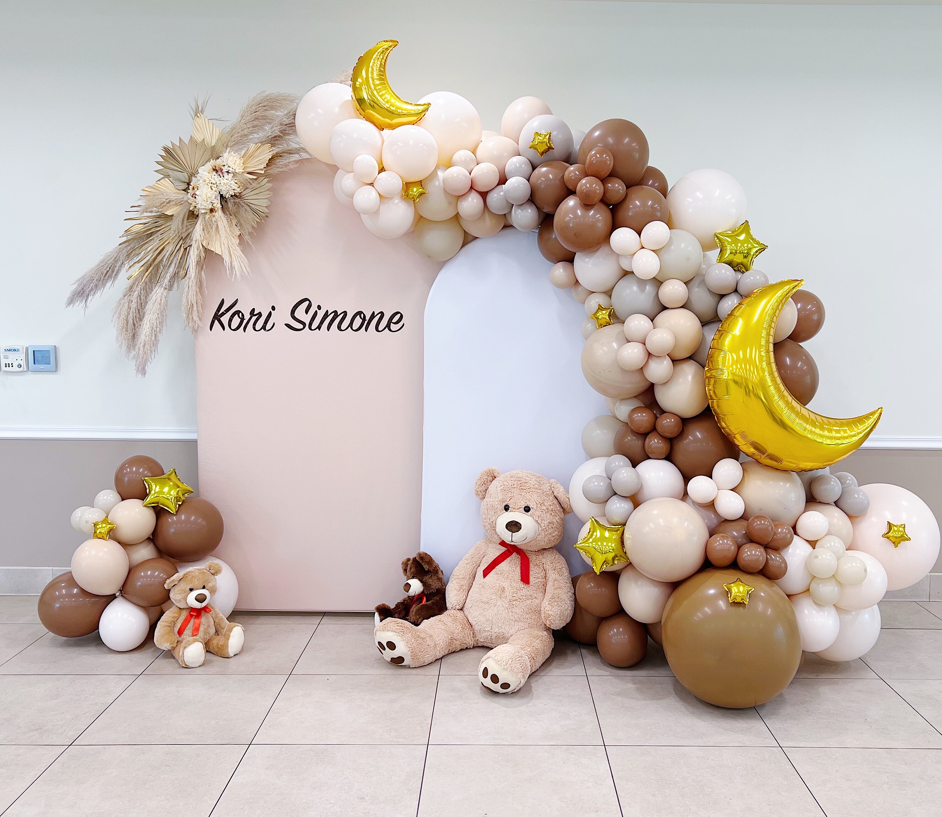 Balloon Kit Boho balloons Bear baby shower Baby shower Balloon garland Balloon Kit Birthday Balloons Stars and moon baby