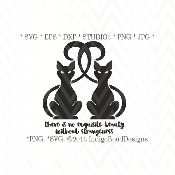 Download No Beauty Without Strangeness Svg Black Cat Svg Quotes Svg Etsy 3D SVG Files Ideas | SVG, Paper Crafts, SVG File