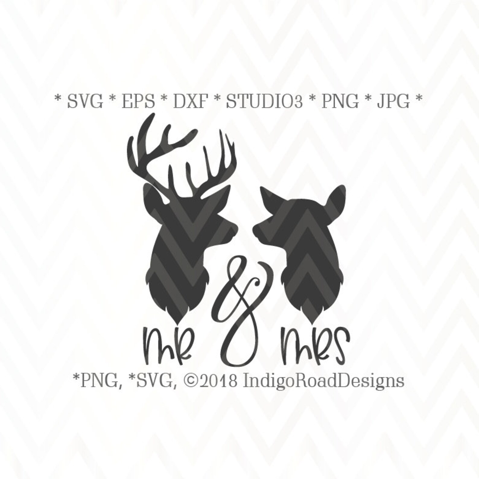 Mrs and Mr Deer Svg Wedding Svg Farmhouse Svg Deer Head Etsy