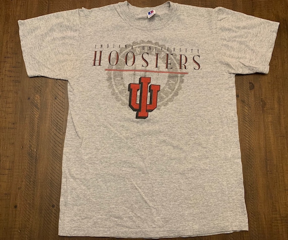Vintage 90s Indiana University IU Hoosiers Gray Shirt, Made in USA, Size Large Vintage 90s Indiana University IU Hoosiers Gray Shirt, Made in USA, Size Large