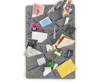 Felt pin board for sticking and pinning, memo board with a difference (REK)