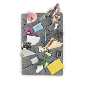 Felt pin board for sticking and pinning, memo board with a difference (REK)