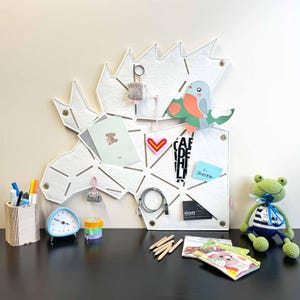 Felt moose pinboard for sticking and pinning, children&#39;s memo board, animal pinboard for children&#39;s room, useful gift for children (ELG)