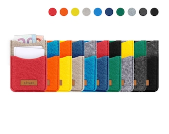 Kleines Kartenetui aus Filz, praktische Hülle für ca. 15 Chipkarten, kleine Hülle für Visitenkarten, stilvolles Kartenetui (NENO)