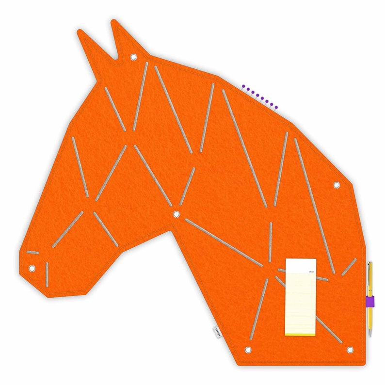 Felt Horse Pin Board for Sticking and Pinning, Memo Board for Children