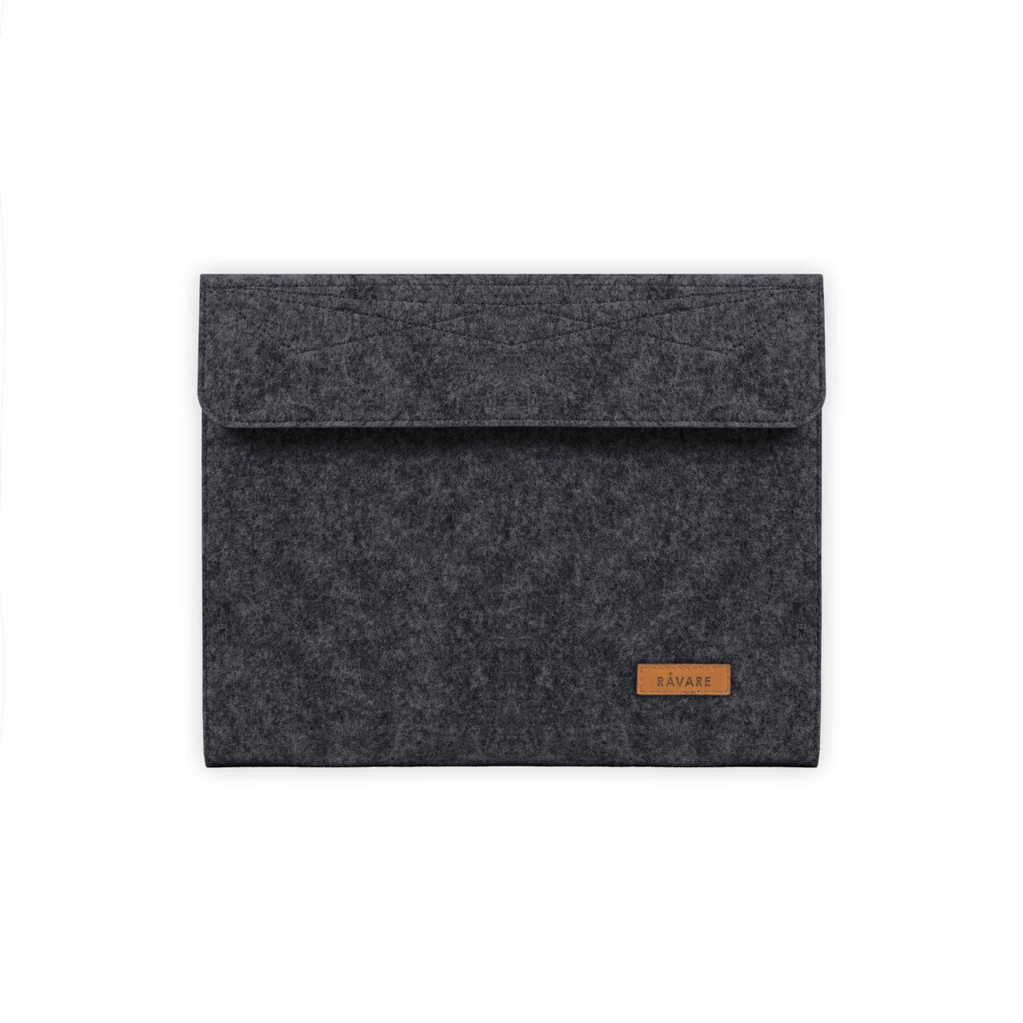 Dokumentenmappe Filz Anthrazit - DIN A4, Mit Reisepass-Fach, Stifthalter & Kofferriemen