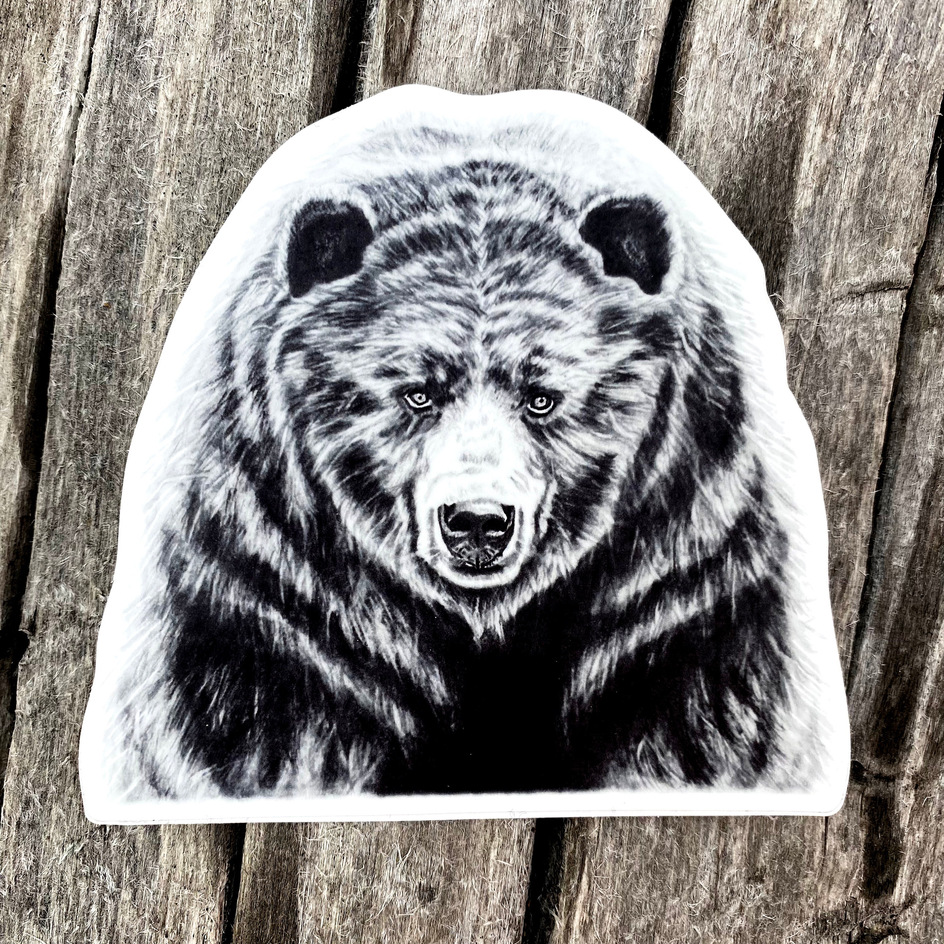 Bear Sticker, Bear Decal Sticker Waterproof Vinyl, Bear Laptop Sticker ...