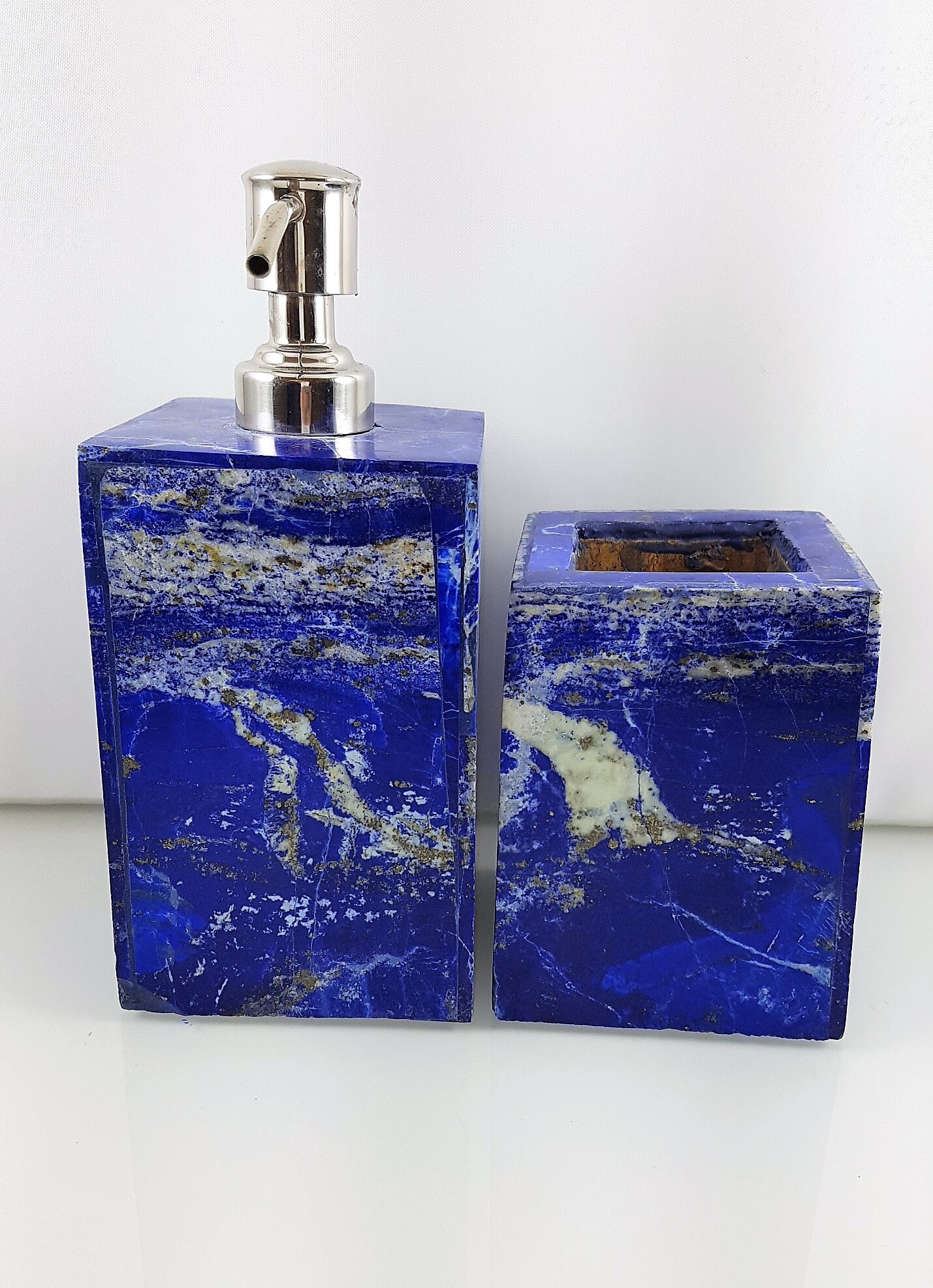 Lapis Lazuli Royal Blue Bathroom Accessories Set Afghanistan Etsy UK