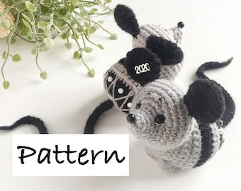 PDF cutest MOUSE, crochet pattern, how to crochet mouse, detailed illustrated tutorial Birthday