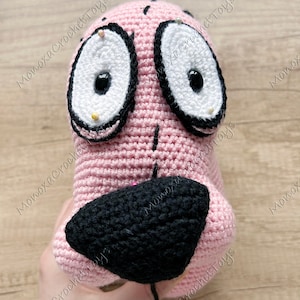 Courage Cartoon Dog Crochet Pattern PDF | Amigurumi Courage Doll Tutorial | Printable DIY Plush Pattern for Gift Collectible Fans Birthday image 4