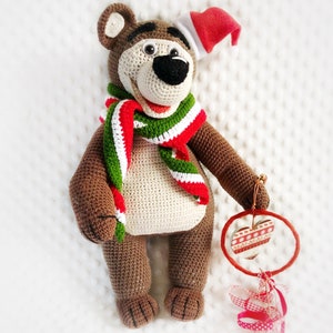 Pdf BEAR crochet pattern, amigurumi digital crochet tutorial, Masha and the Bear crochet pattern, DIY crochet gift, Birthday present