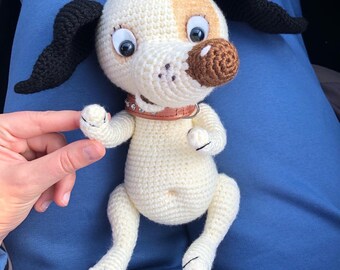 Pdf PUPPY crochet pattern, amigurumi digital crochet tutorial, DIY crochet gift, detailed illustrated pattern, crochet dog, Birthday present
