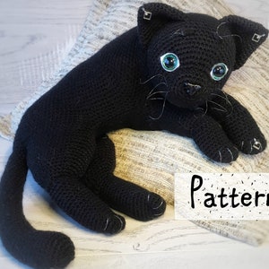 Pdf CAT crochet pattern, amigurumi digital crochet tutorial, DIY crochet gift, realistic crochet cat, crochet kitten, Birthday present