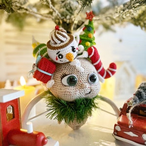 Pdf Doll crochet pattern, amigurumi digital crochet tutorial, crochet doll, DIY Christmas gift, handmade ornament, Christmas present