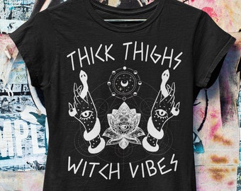 Dicke Oberschenkel Witch Vibes, Lustige Hexen Frauen Esoterik Tee